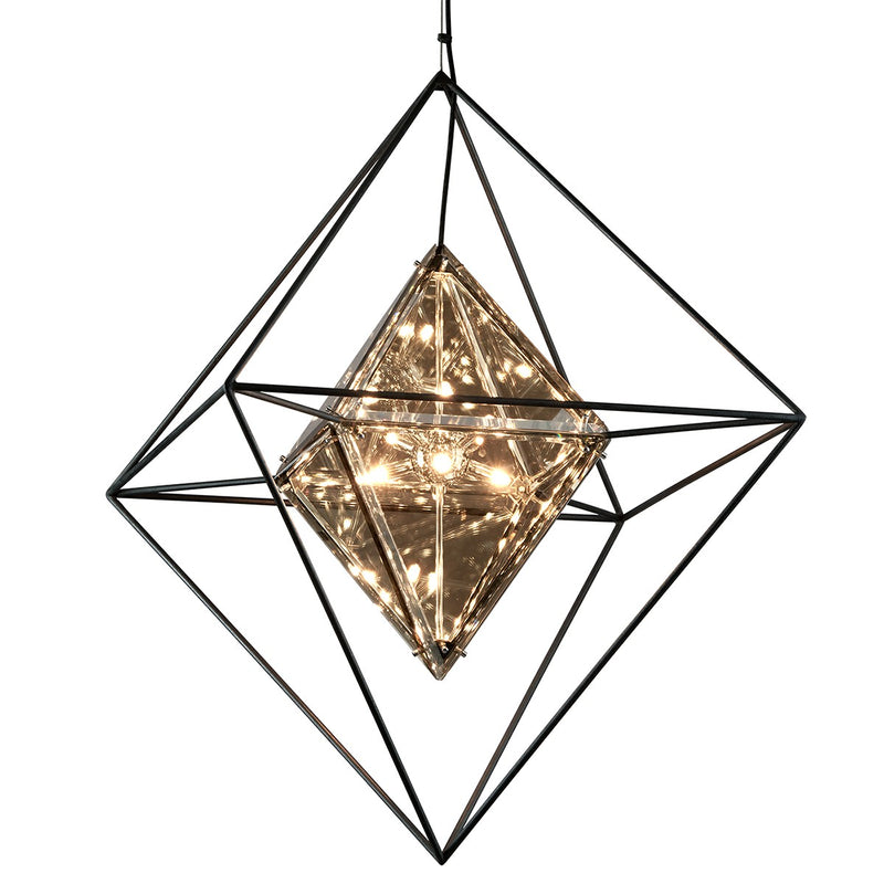 Troy Lighting F5327-TRN Eight Light Chandelier, Forged Iron
