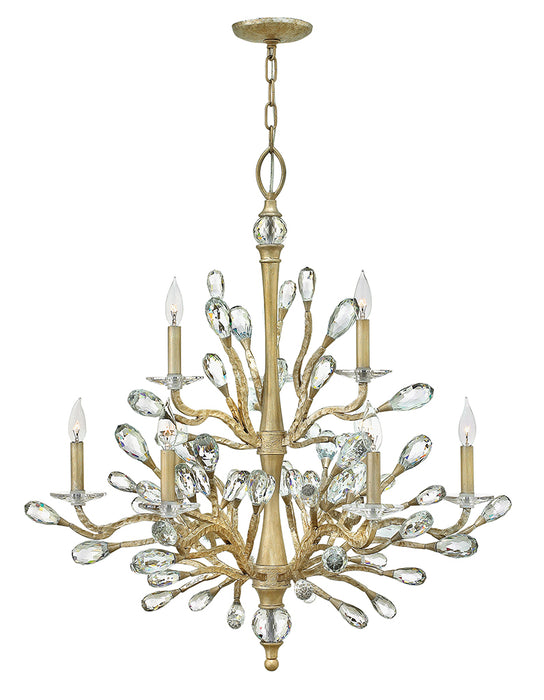 Fredrick Ramond FR46809CPG LED Chandelier, Champagne Gold