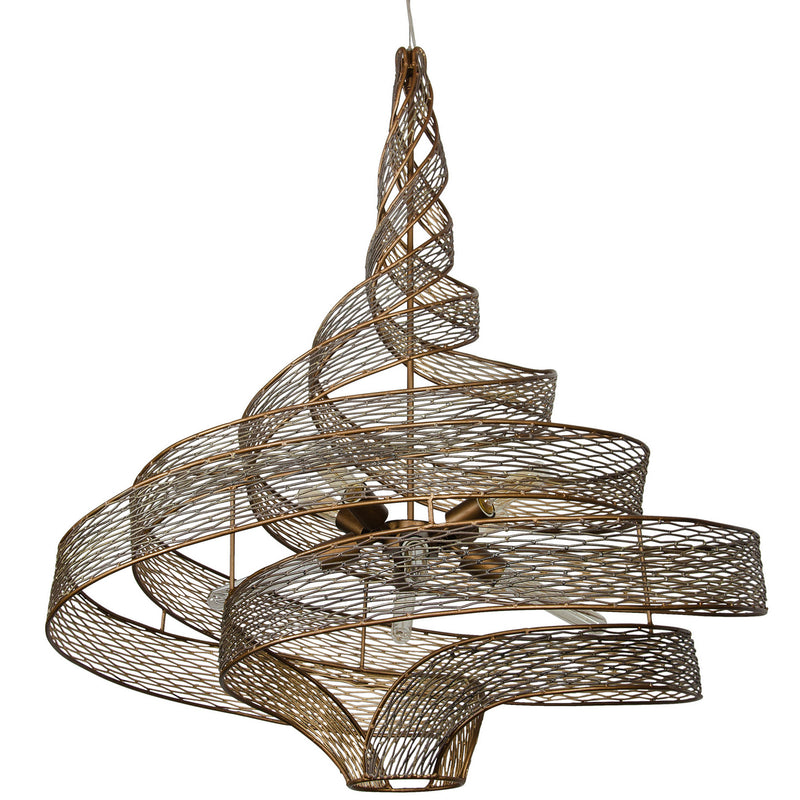 Varaluz 240P08HO Eight Light Pendant, Hammered Ore