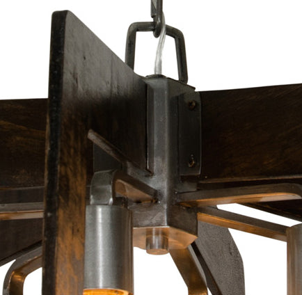 Varaluz 268F06SL Six Light Chandelier, Steel