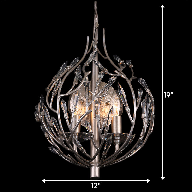 Varaluz 271K02GD Two Light Wall Sconce, Gold Dust