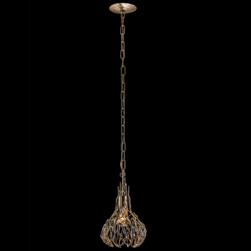 Varaluz 271M01GD One Light Mini Pendant, Gold Dust