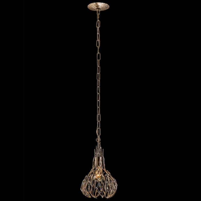 Varaluz 271M01GD One Light Mini Pendant, Gold Dust
