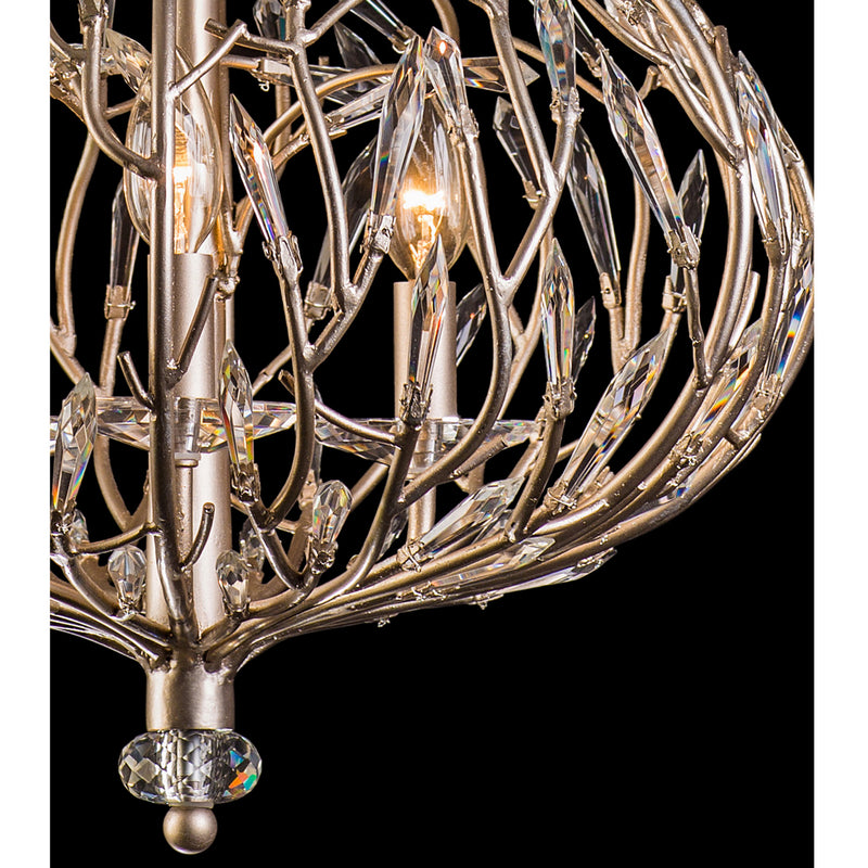 Varaluz 271P03GD Three Light Pendant, Gold Dust