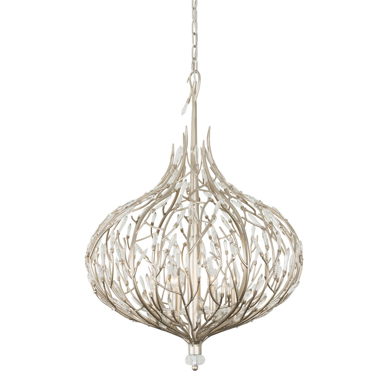 Varaluz 271P06GD Six Light Pendant, Gold Dust