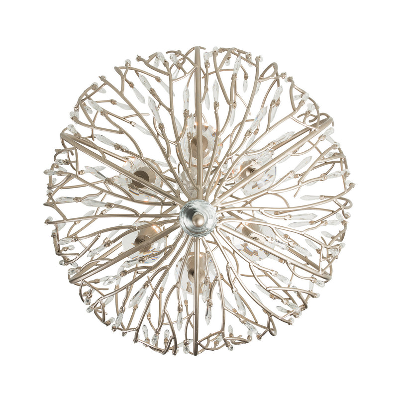 Varaluz 271P06GD Six Light Pendant, Gold Dust
