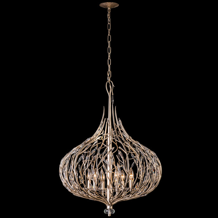 Varaluz 271P06GD Six Light Pendant, Gold Dust