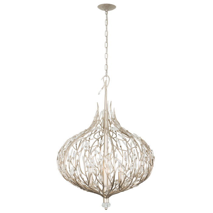 Varaluz 271P06GD Six Light Pendant, Gold Dust