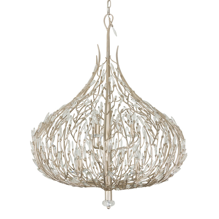 Varaluz 271P09GD Nine Light Pendant, Gold Dust