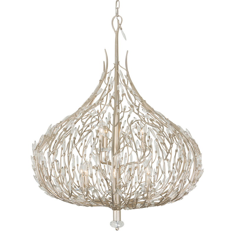 Varaluz 271P09GD Nine Light Pendant, Gold Dust