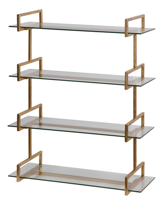 Uttermost 04038 Wall Shelf, Antiqued Gold Leaf