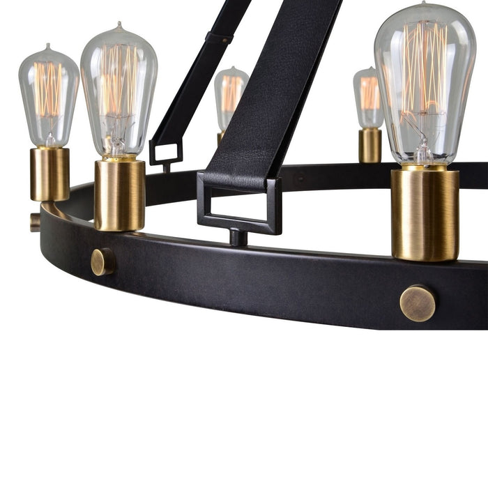 Uttermost 21280 12 Light Chandelier, Dark Antique Bronze /Weathered Bronze
