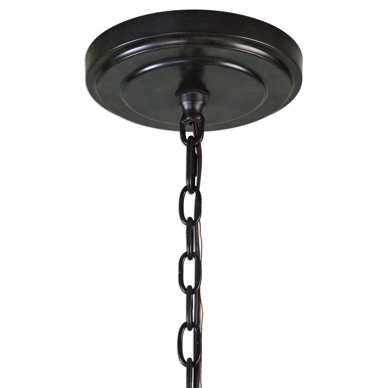 Uttermost 21280 12 Light Chandelier, Dark Antique Bronze /Weathered Bronze
