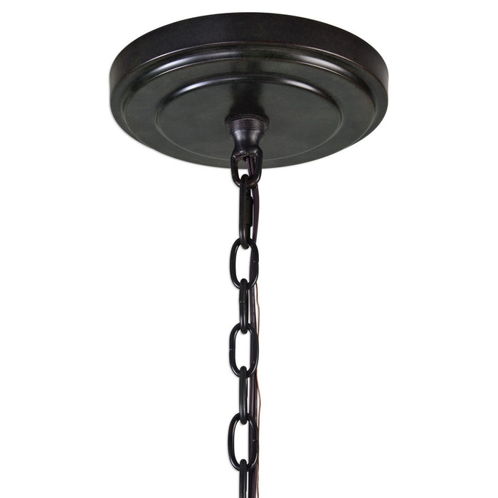 Uttermost 21280 12 Light Chandelier, Dark Antique Bronze /Weathered Bronze