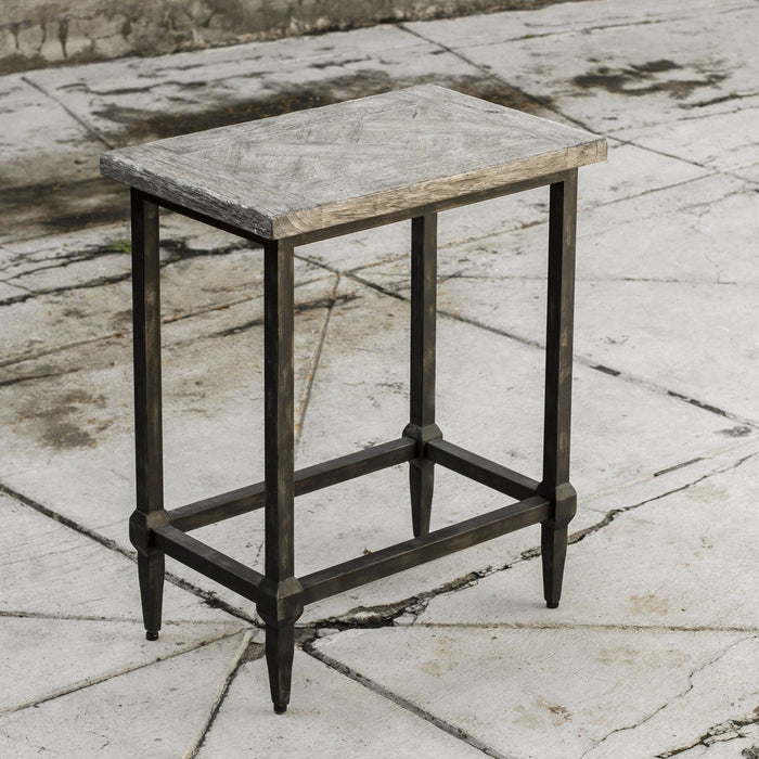 Uttermost 25728 Bistro Set S/3, Blackened Zinc /Marquetry