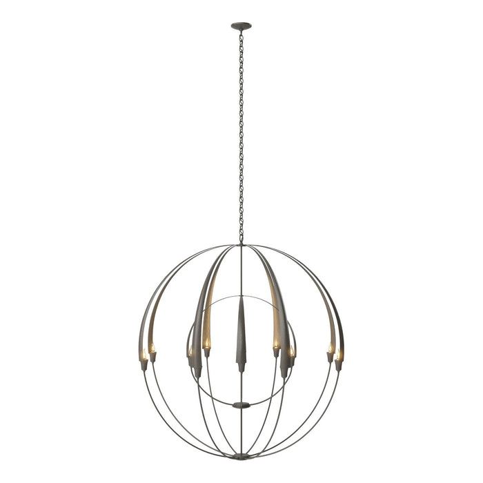 Hubbardton Forge 194248-SKT-07 12 Light Chandelier, Dark Smoke