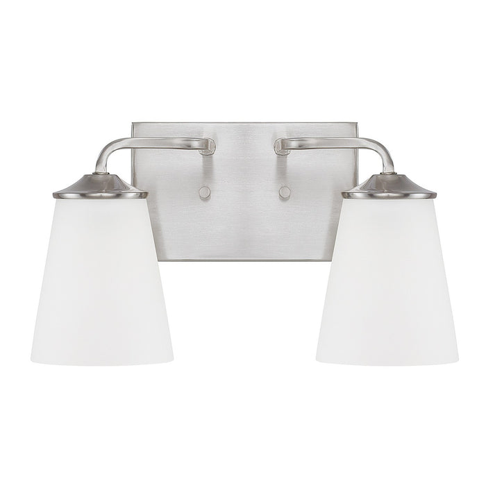 Capital Lighting 114121BN-331 Two Light Vanity, Brushed Nickel