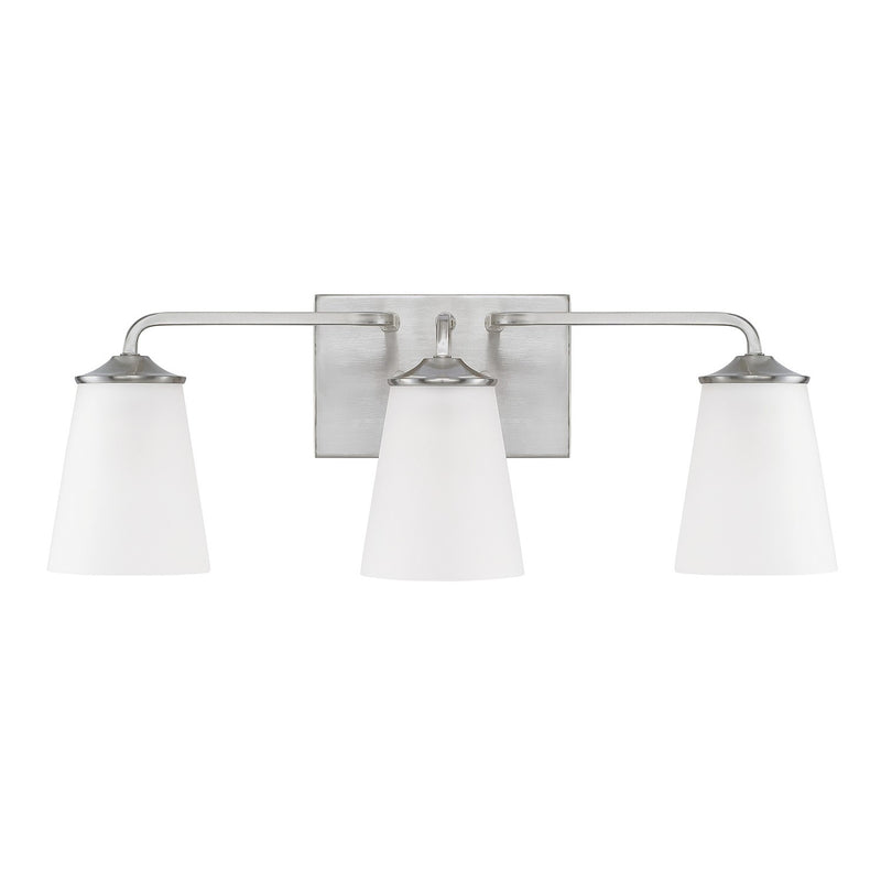 Capital Lighting 114131BN-331 Three Light Vanity, Brushed Nickel