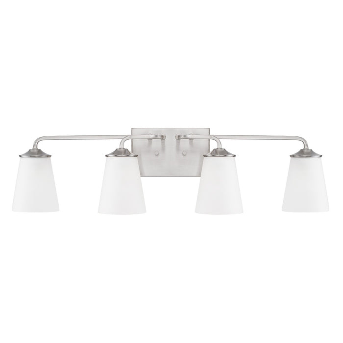 Capital Lighting 114141BN-331 Four Light Vanity, Brushed Nickel