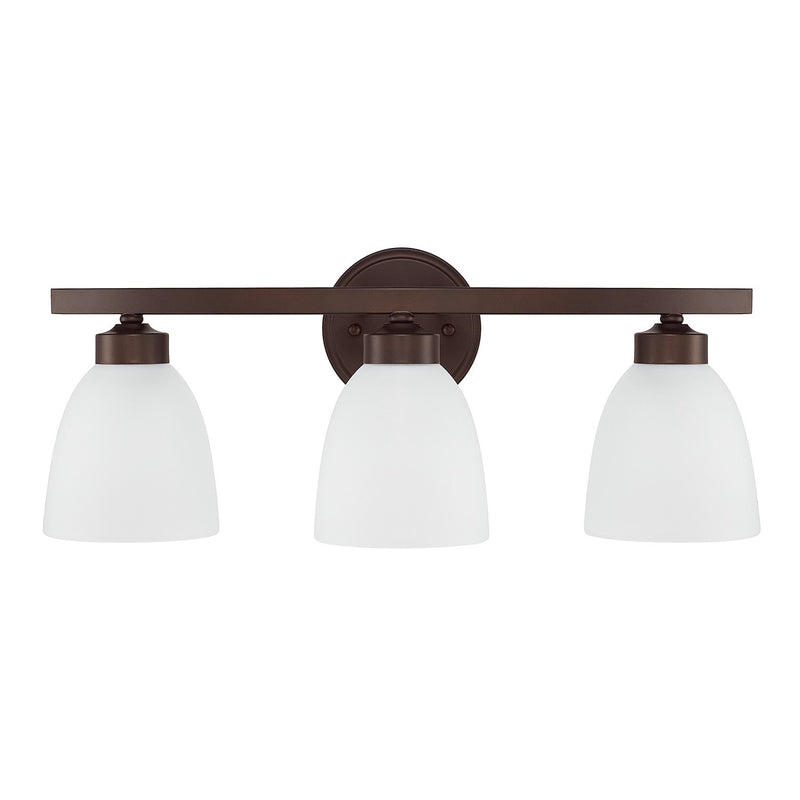 Capital Lighting 114331BZ-333 Three Light Vanity, Bronze