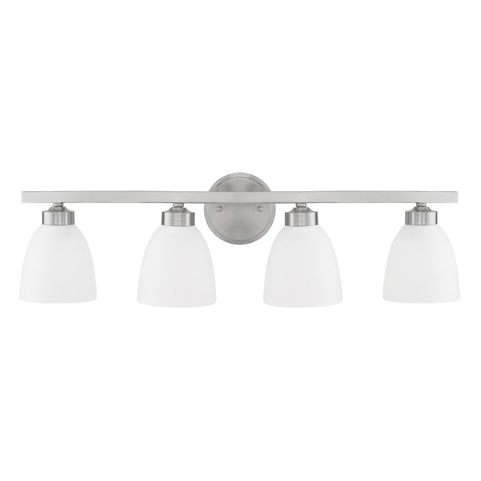 Capital Lighting 114341BN-333 Four Light Vanity, Brushed Nickel