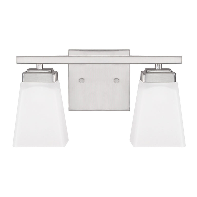 Capital Lighting 114421BN-334 Two Light Vanity, Brushed Nickel