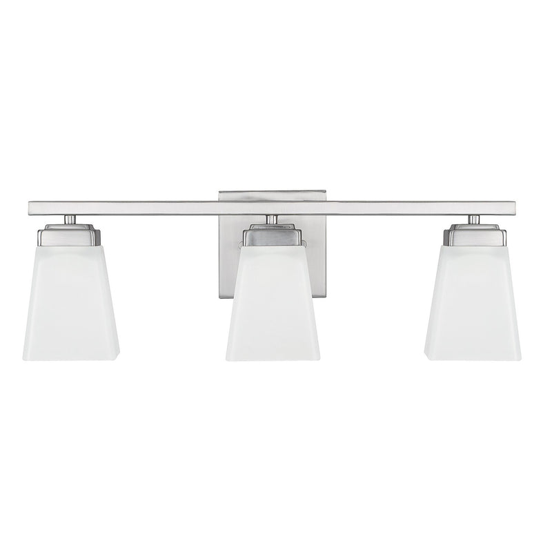 Capital Lighting 114431BN-334 Three Light Vanity, Brushed Nickel