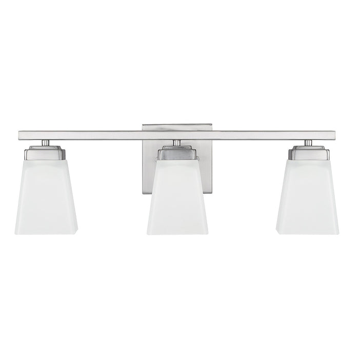 Capital Lighting 114431BN-334 Three Light Vanity, Brushed Nickel