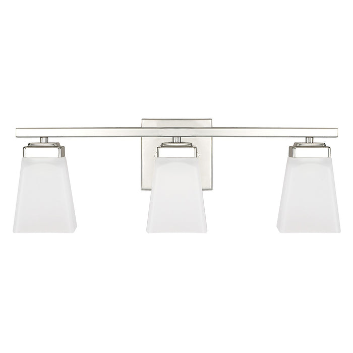 Capital Lighting 114431PN-334 Three Light Vanity, Polished Nickel