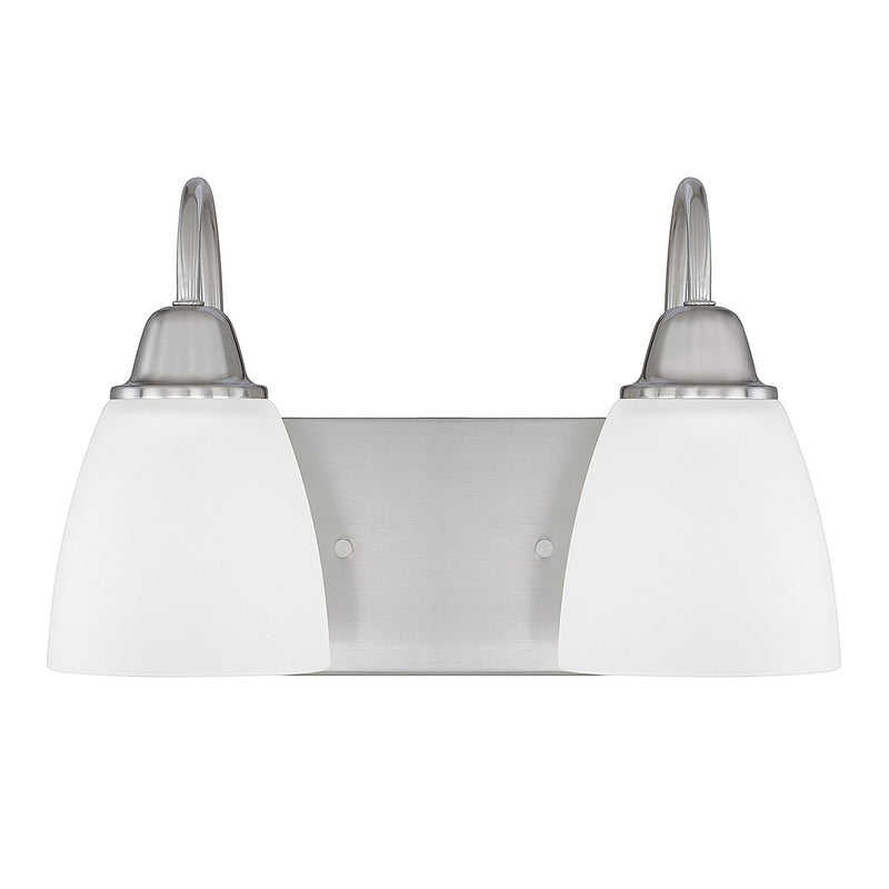 Capital Lighting 115121BN-337 Two Light Vanity, Brushed Nickel