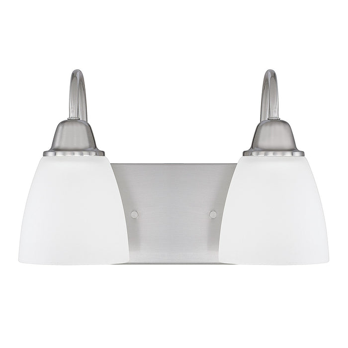 Capital Lighting 115121BN-337 Two Light Vanity, Brushed Nickel