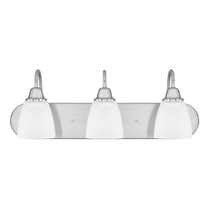 Capital Lighting 115131BN-337 Three Light Vanity, Brushed Nickel