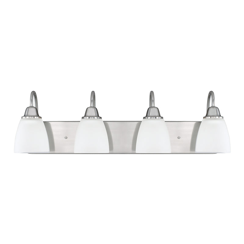 Capital Lighting 115141BN-337 Four Light Vanity, Brushed Nickel