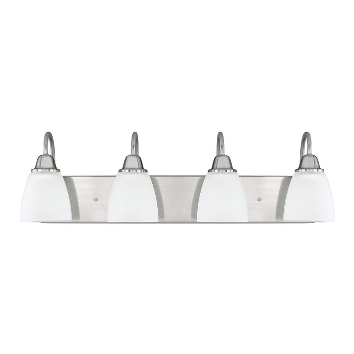 Capital Lighting 115141BN-337 Four Light Vanity, Brushed Nickel