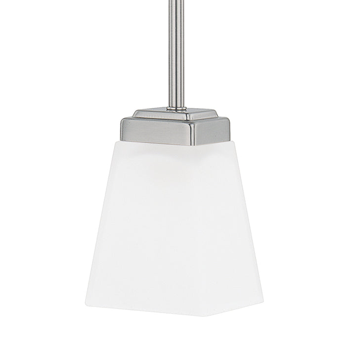 Capital Lighting 314411BN-334 One Light Pendant, Brushed Nickel
