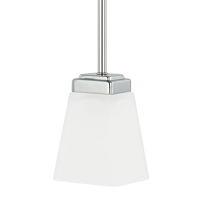 Capital Lighting 314411PN-334 One Light Pendant, Polished Nickel