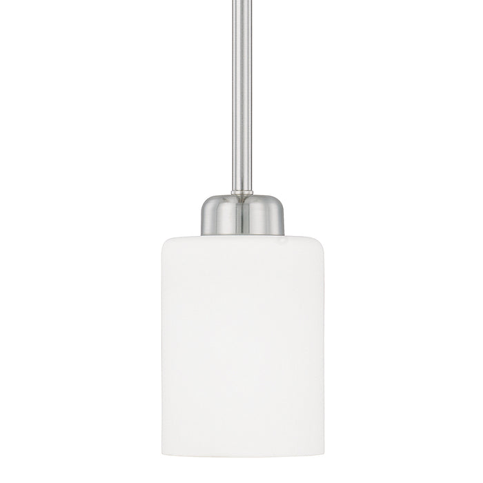 Capital Lighting 315211BN-338 One Light Pendant, Brushed Nickel