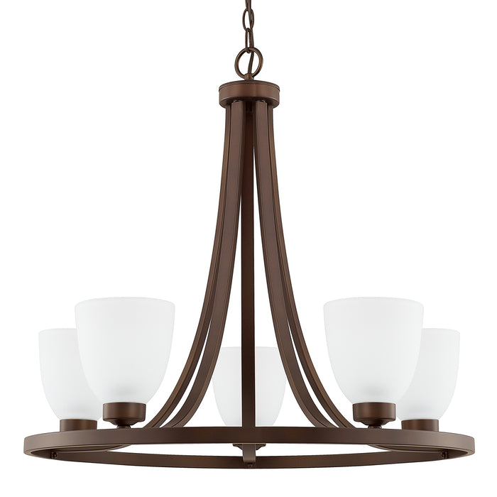 Capital Lighting 414351BZ-333 Five Light Chandelier, Bronze