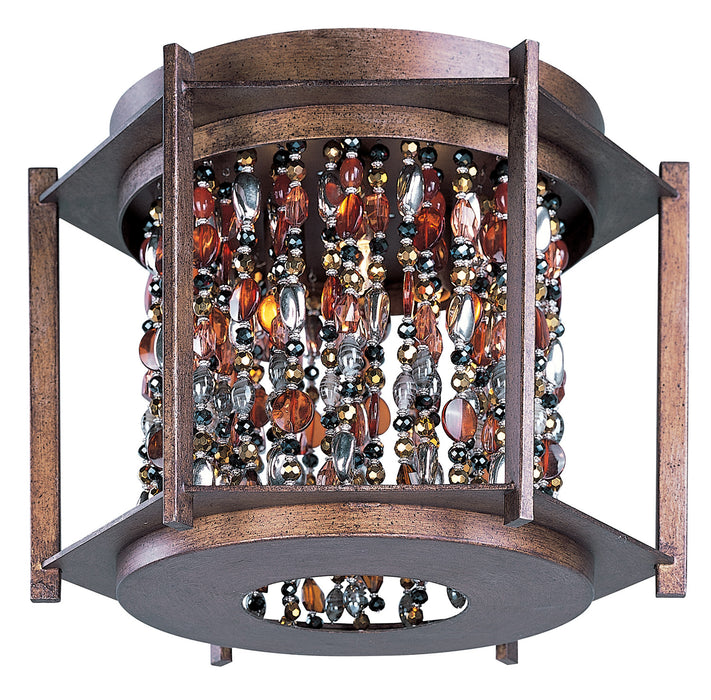 Maxim 21570CT Three Light Flush Mount, Chestnut