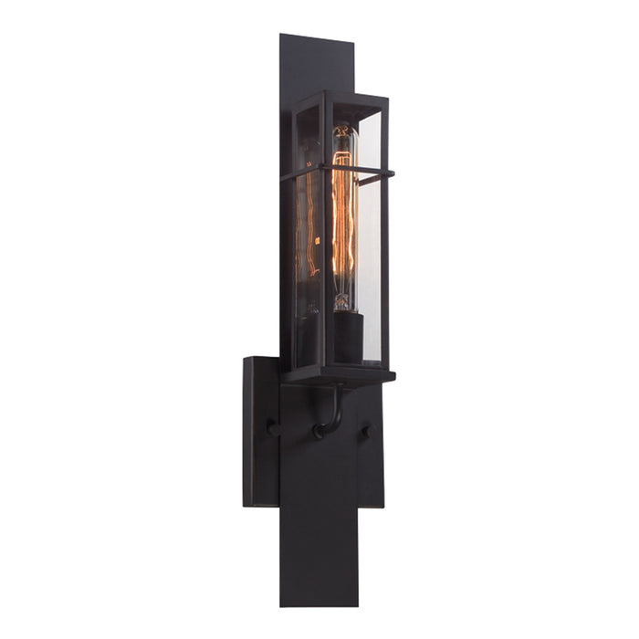 Eurofase 28053-019 One Light Outdoor Wall Sconce, Black