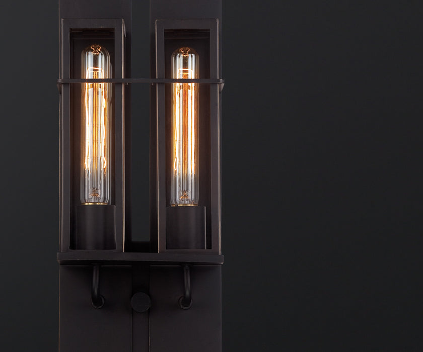 Eurofase 28054-016 Two Light Outdoor Wall Sconce, Bronze