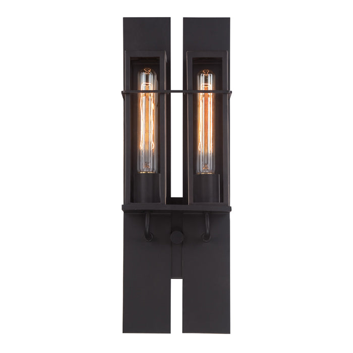 Eurofase 28054-016 Two Light Outdoor Wall Sconce, Bronze