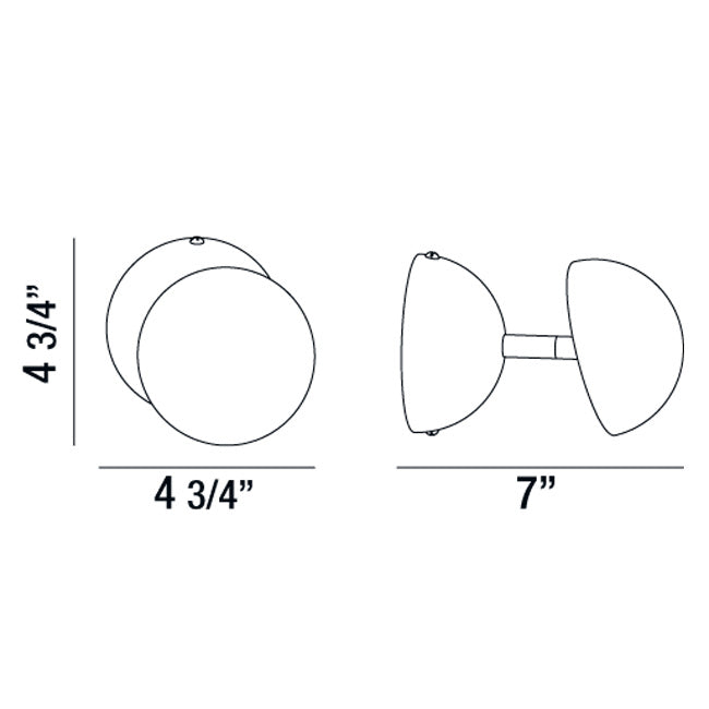 Eurofase 28157-014 LED Wall Sconce, Chrome