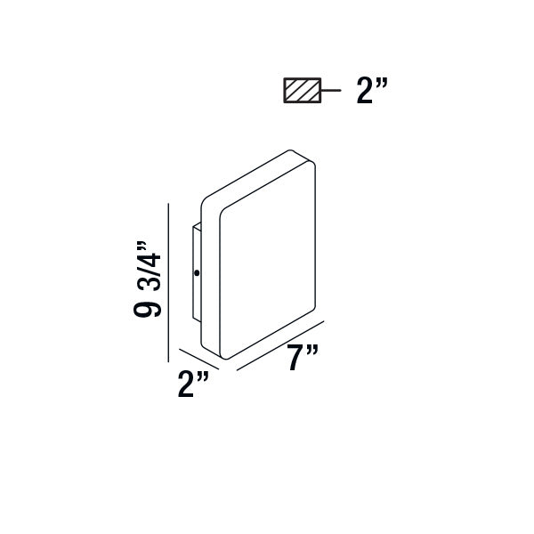 Eurofase 28275-015 LED Outdoor Wall Mount, Marine Grey