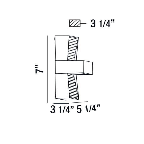 Eurofase 28279-020 LED Outdoor Wall Mount, Graphite Grey