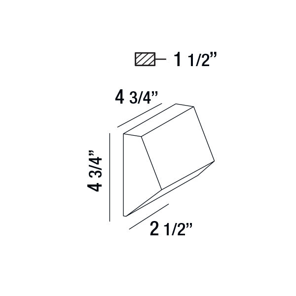 Eurofase 28281-016 LED Outdoor Wall Mount, Marine Grey