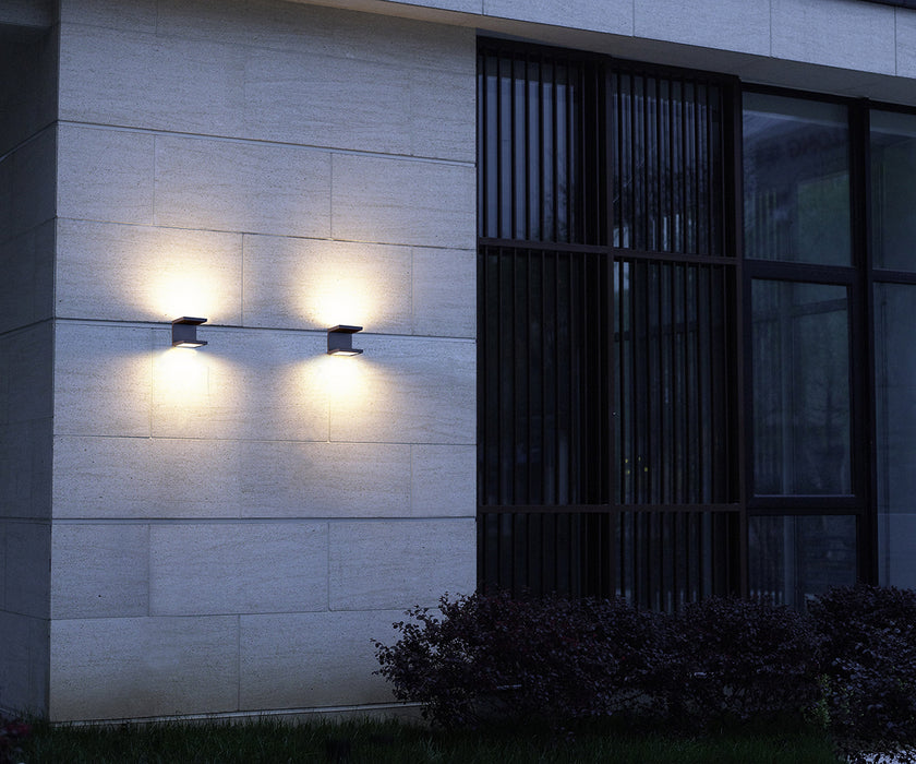 Eurofase 28284-024 LED Outdoor Wall Mount, Graphite Grey