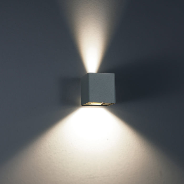 Eurofase 28285-021 LED Outdoor Wall Mount, Graphite Grey
