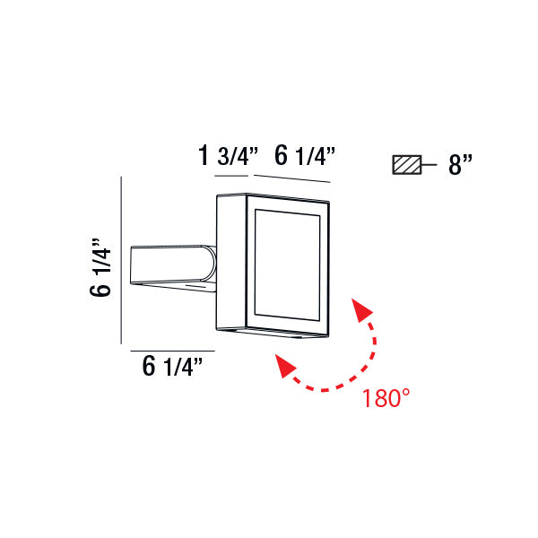 Eurofase 28288-015 LED Outdoor Wall Mount, Marine Grey