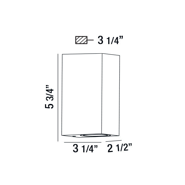Eurofase 28290-025 LED Outdoor Wall Mount, Graphite Grey